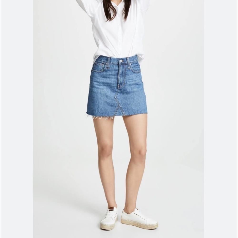 Madewell Denim A-line Denim mini skirt Size 29 NWOT